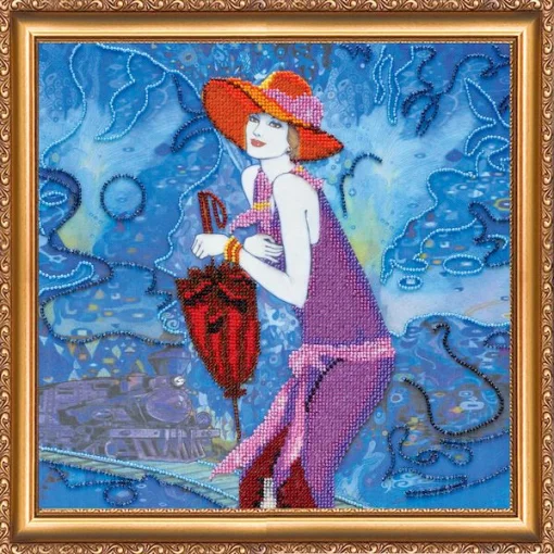 Набір для вишивки бісером "Дівчата двадцятих-3"