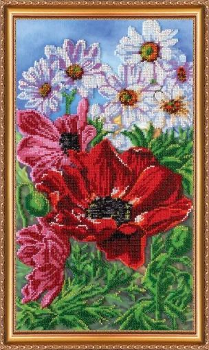 Набір для вишивки бісером &quot;Дикі маки-2&quot;