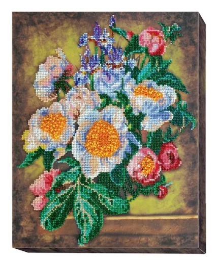 Набір для вишивки бісером &quot;Півонії незвичайні&quot; 