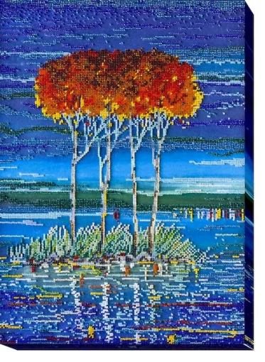 Набір для вишивки бісером &quot;Вогняна блакить-2&quot; 