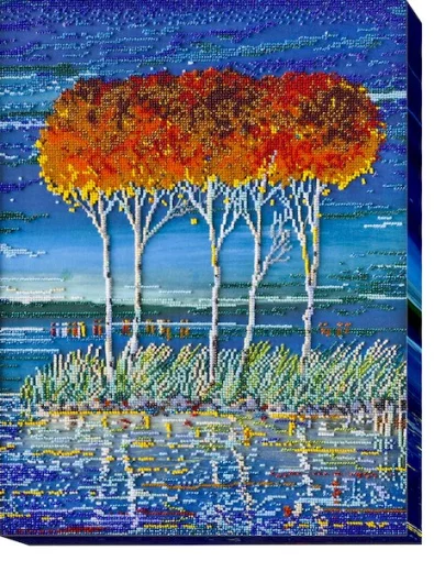 Набір для вишивки бісером &quot;Вогняна блакить-3&quot; 