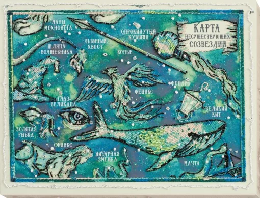 Набір для вишивки бісером &quot;Карта неіснуючих сузір'їв&quot; 