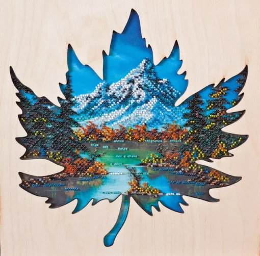 Набір для вишивки бісером &quot;Прохолода Банфу&quot;(з дерев'яною рамкою) 