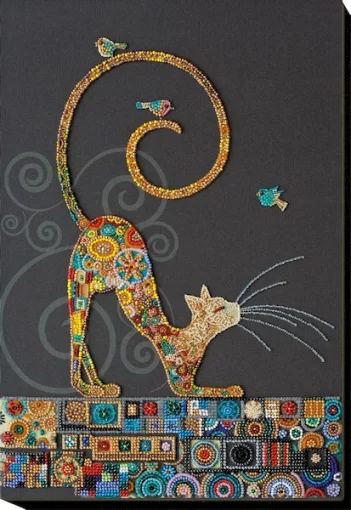 Набір для вишивки бісером "Кішечка" 