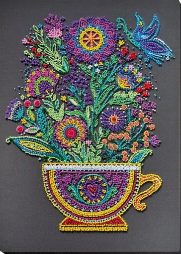 Набір для вишивки бісером &quot;Чашка з щастям&quot; 