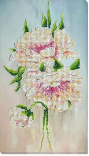 Набір для вишивки бісером &quot;Білі півонії&quot; 