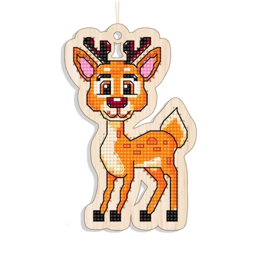 Новорічна іграшка підвіс на ялинку &ndash; Оленя FNGi-026