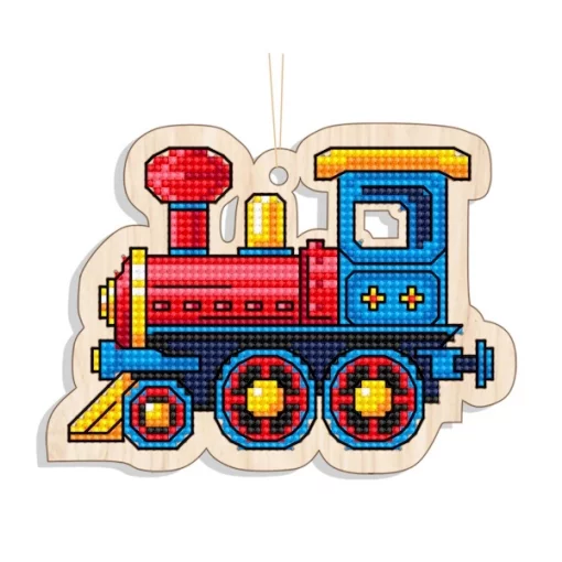 Новорічна іграшка підвіс на ялинку &ndash; Локомотив FNGi-031