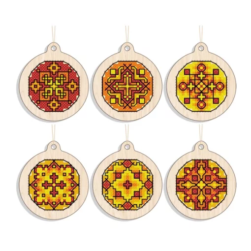 Новорічна іграшка підвіс на ялинку &ndash; Золоте сяйво FNGi-049