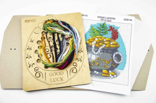 Набір для вишивки ниткою ТМ Embroidery Craft Горщик з золотом K2S-001