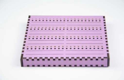 Органайзер для ниток ТМ Embroidery Craft Органайзер під процес 16х14 лаванда 80 отворів OG-056