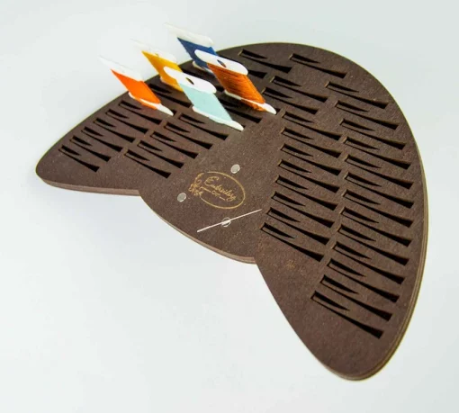 Підставка для бобін (шпуль) ТМ Embroidery Craft з магнітом для голок 45 прорізів. Прорізи з фіксатором 24*13 венге PB-002v