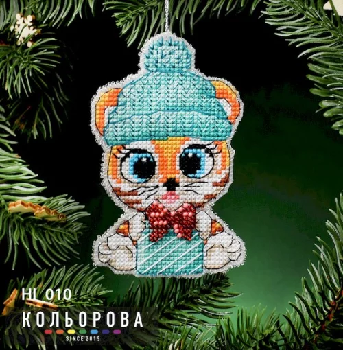 Новорічна іграшка на пластиковій основі НІ_010 &quot;Символ щастя&quot;