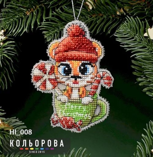 Новорічна іграшка на пластиковій основі НІ_008 &quot;Символ добробуту&quot;