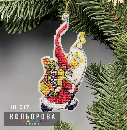 Новорічна іграшка на пластиковій основі НІ_017 &quot;Дух Різдва&quot;