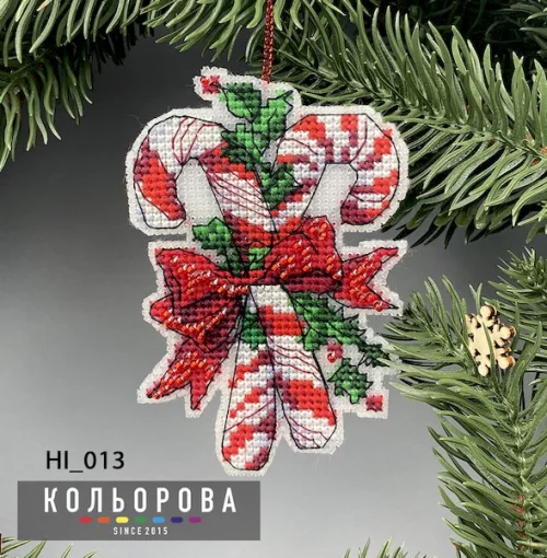 Новорічна іграшка на пластиковій основі НІ_013 "Різдвяні смаколики"