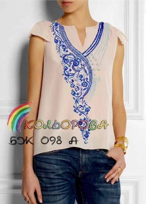 Блузка жіноча без рукавів БЖ-098А