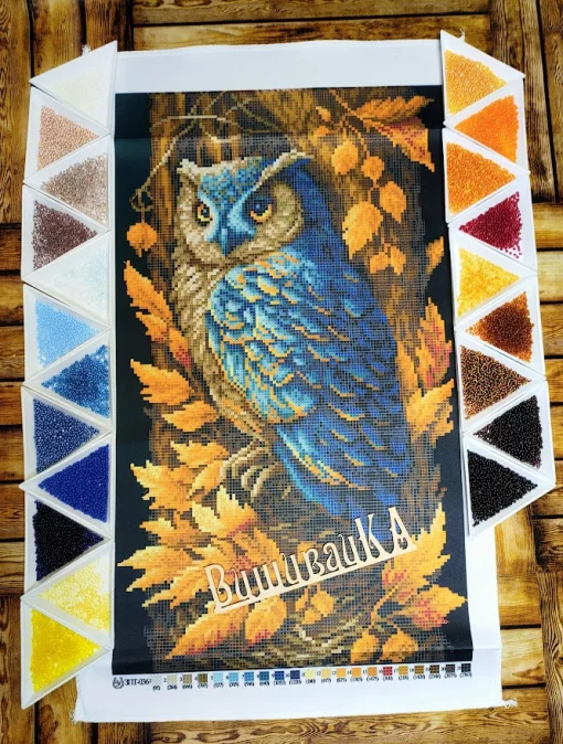 Сова в осінньому лісі, ЗПТ-036